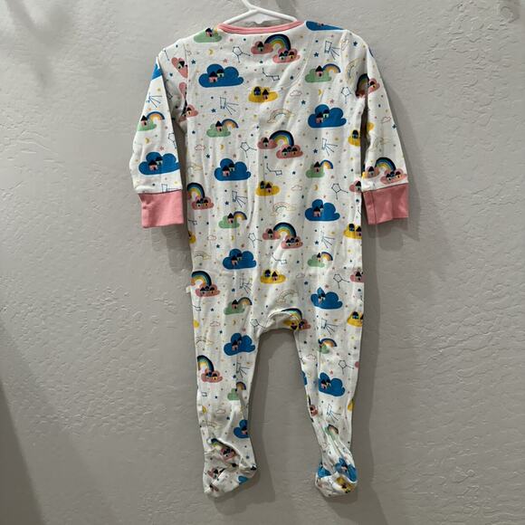 Frugi Rainbows & Star Constellations Zipper Pajamas - Picture 4 of 8